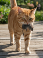 Почему кошка приносит добычу хозяину?