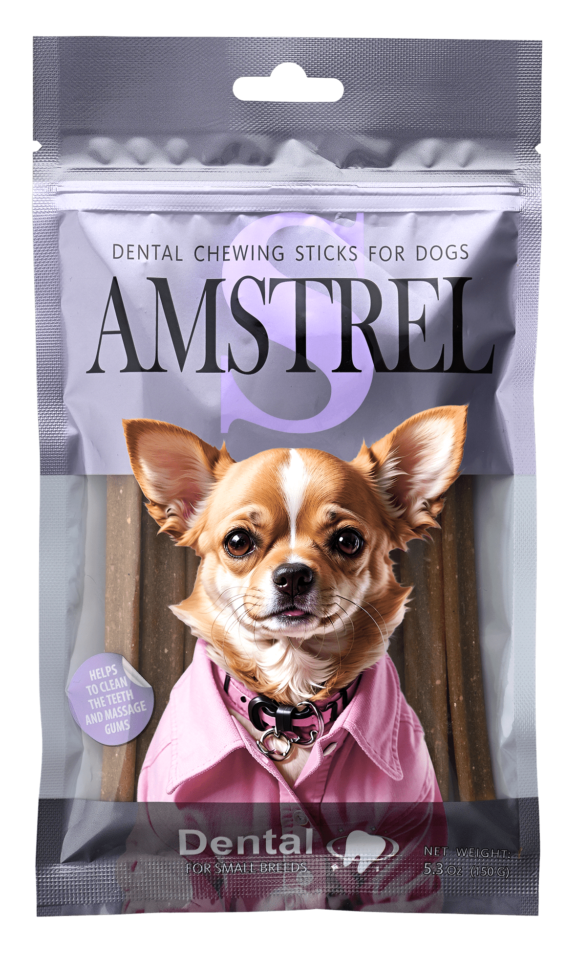 Амстрел Дентал жевательное лакомство для собак мелких пород 150 г