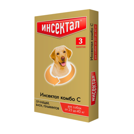Инсектал Комбо С капли для собак 25-40 кг 3 пипетки
