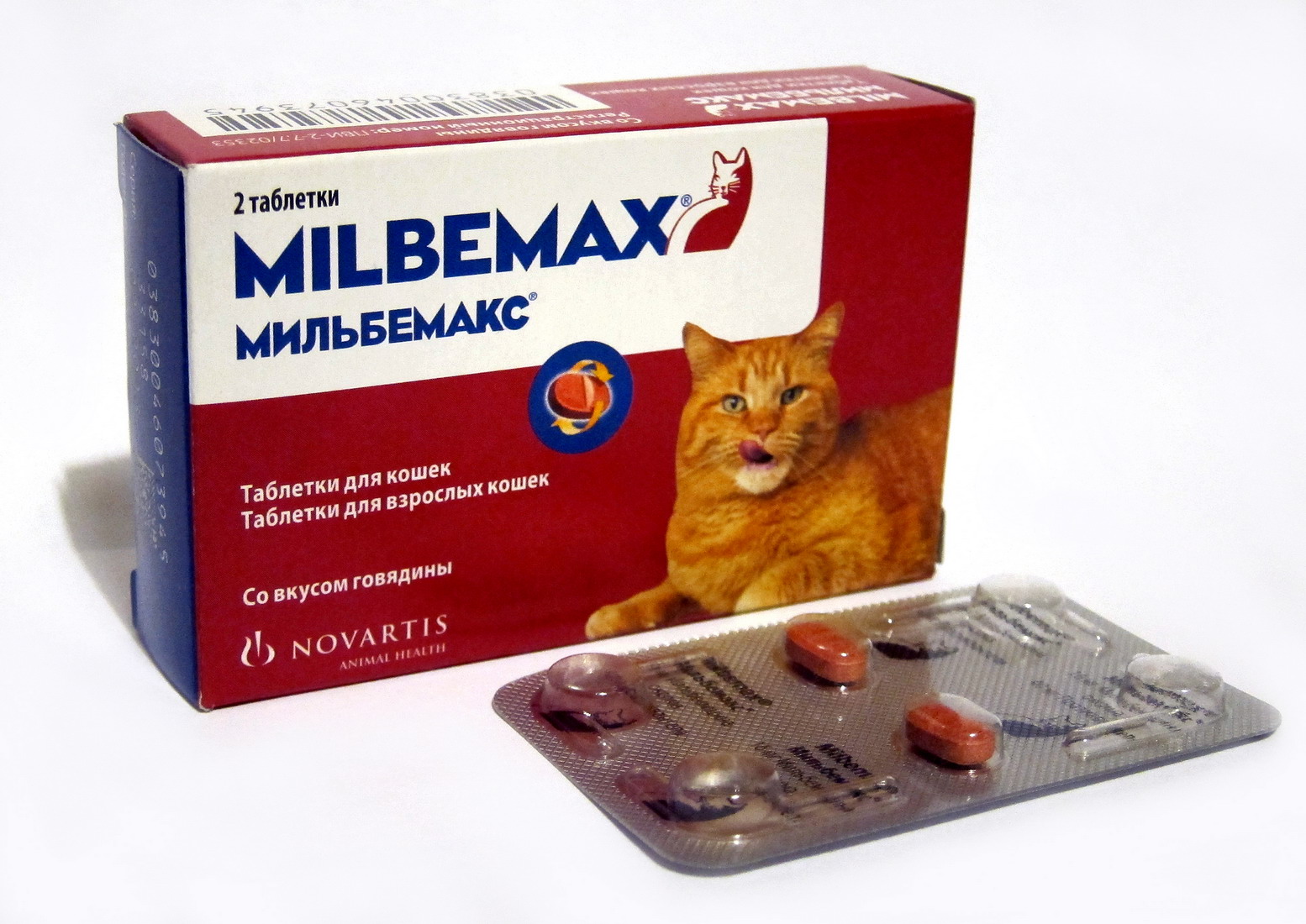 Мильбемакс для кошек весом более 2 кг 1 таблетка, купить в Ижевске в  ветаптеке – цена, инструкция по применению, дозировка