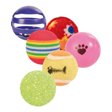 TRIXIE мяч пластик/плюш игрушка для кошек 