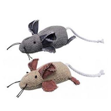 TRIXIE Игрушка Мышь для кошек полиэстер/хлопок 12 см
