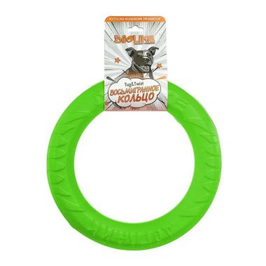 Кольцо крохотное игрушка для собак зеленое