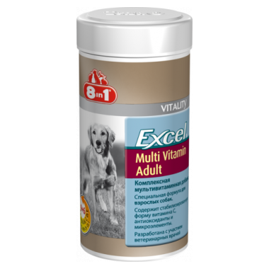 8 в 1 Excel Мультивитамины для взрослых собак 70 таблеток