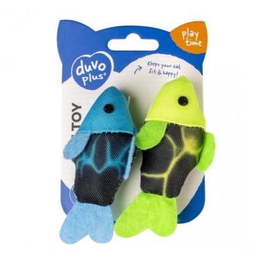 DUVO+ "Рыбки Флэш" с кошачьей мятой игрушка для кошек