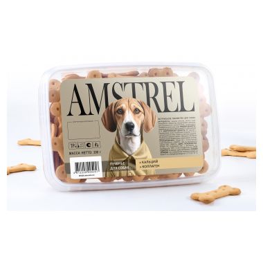 Амстрел печенье с кальцием и коллагеном для собак 200 г