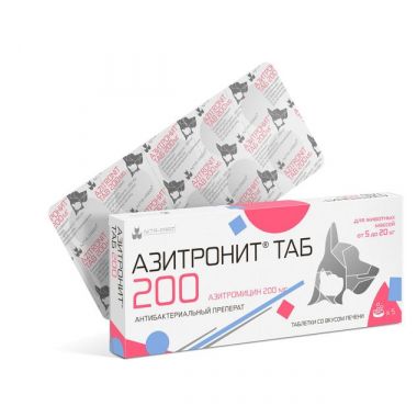 Азитронит ТАБ 200 мг 5 таблеток