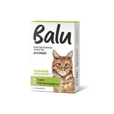Balu Здоровый иммунитет лакомство для кошек 100 таблеток