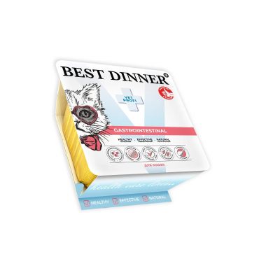 Бест Диннер Гастроинтестинал паштет из курицы корм для кошек 100 г