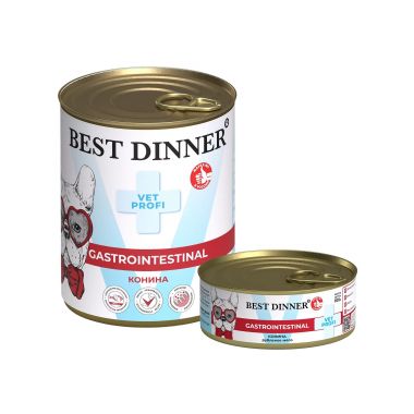 Best Dinner Vet Profi Gastro Intestinal Exclusive корм для собак с кониной 340 г