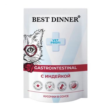 Best Dinner Vet Profi Gastro Intestinal корм для кошек с ягненком 85 г