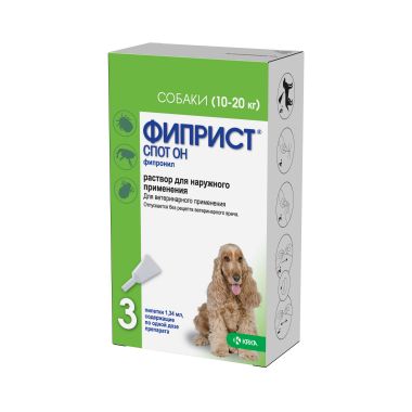 Фиприст Спот Он капли для собак 10-20 кг 1 пипетка