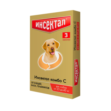 Инсектал Комбо С капли для собак 25-40 кг 3 пипетки