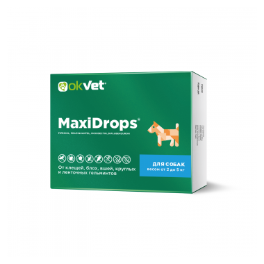 MaxiDrops капли для собак 2-5 кг
