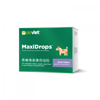 MaxiDrops капли для собак 20-40 кг