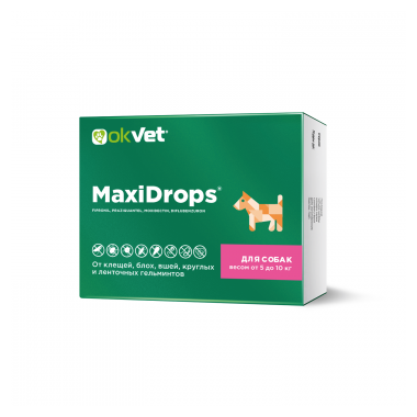 MaxiDrops капли для собак 5-10 кг