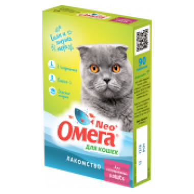 Омега Нео Для кастрированных кошек 90 таблеток