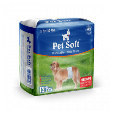 Pet Soft пояс для кобелей размер M 45-63 см 1 штука