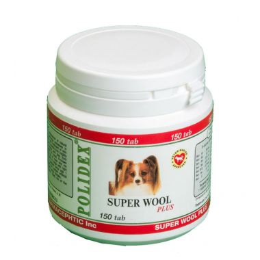 Полидекс Супер Вул плюс для собак 150 таблеток