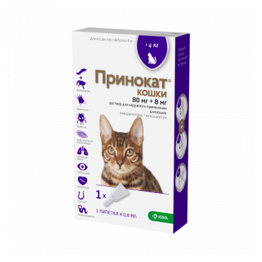Принокат капли для кошек более 4 кг