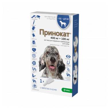 Принокат капли для собак 25-40 кг