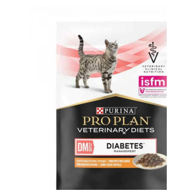 PURINA DM корм для кошек с курицей 85 г