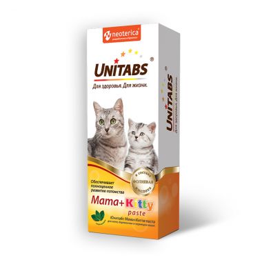 Unitabs Мама+Китти паста для котят, беременных и кормящих кошек 120 мл