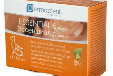 Эссеншиал 6 спот-он для собак и мелких декоративных животных 4 пипетки